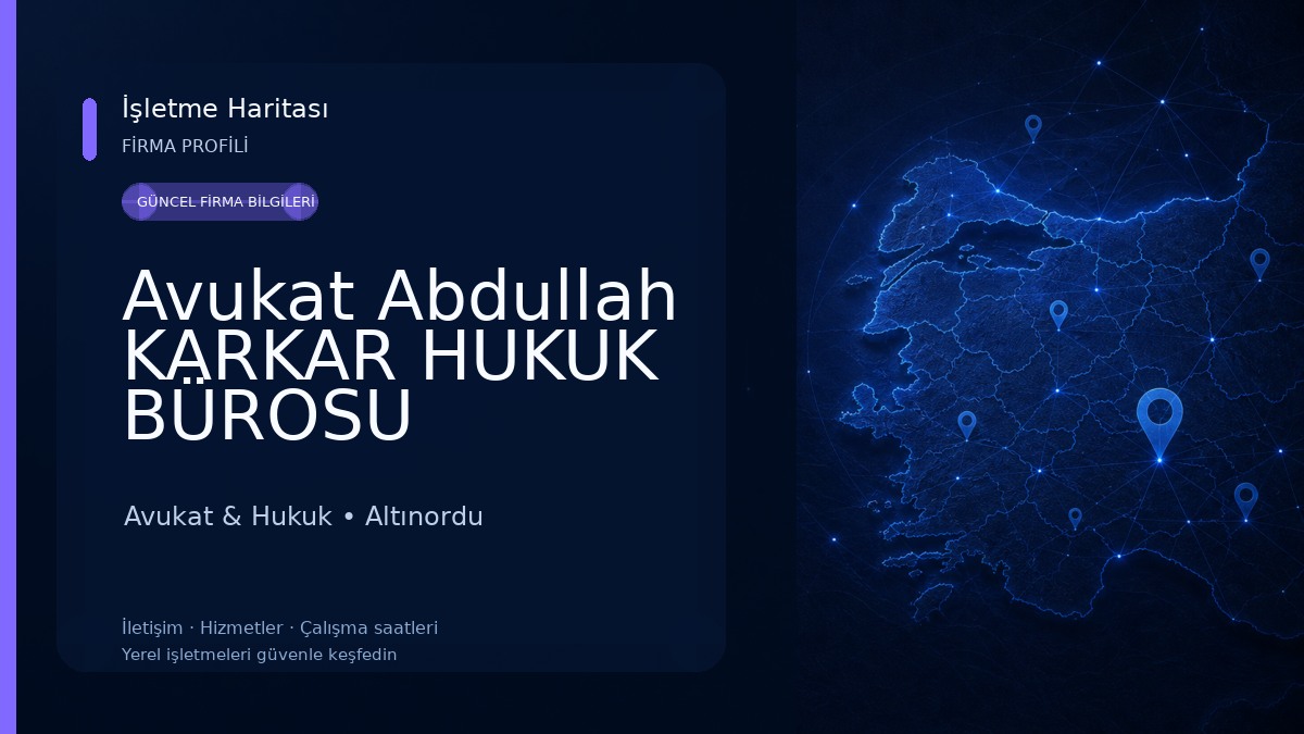 Avukat Abdullah KARKAR HUKUK BÜROSU