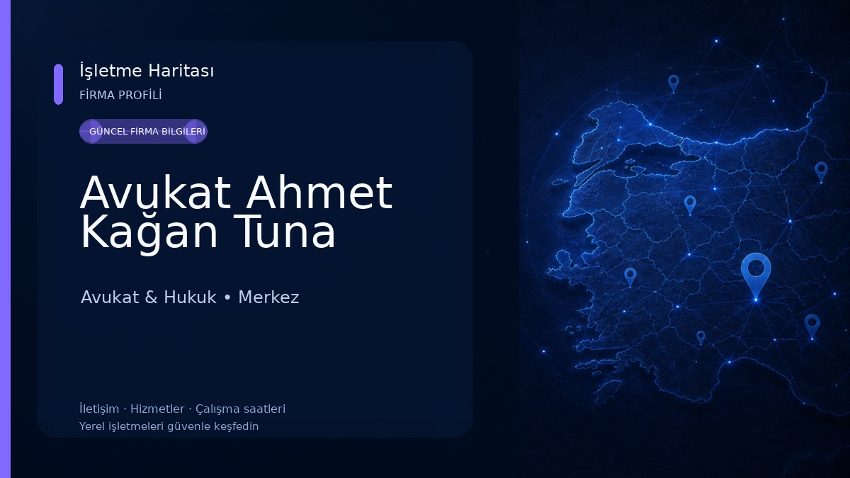 Avukat Ahmet Kağan Tuna