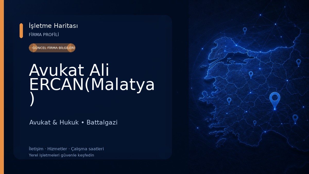 Avukat Ali ERCAN(Malatya ) Avukat & Hukuk