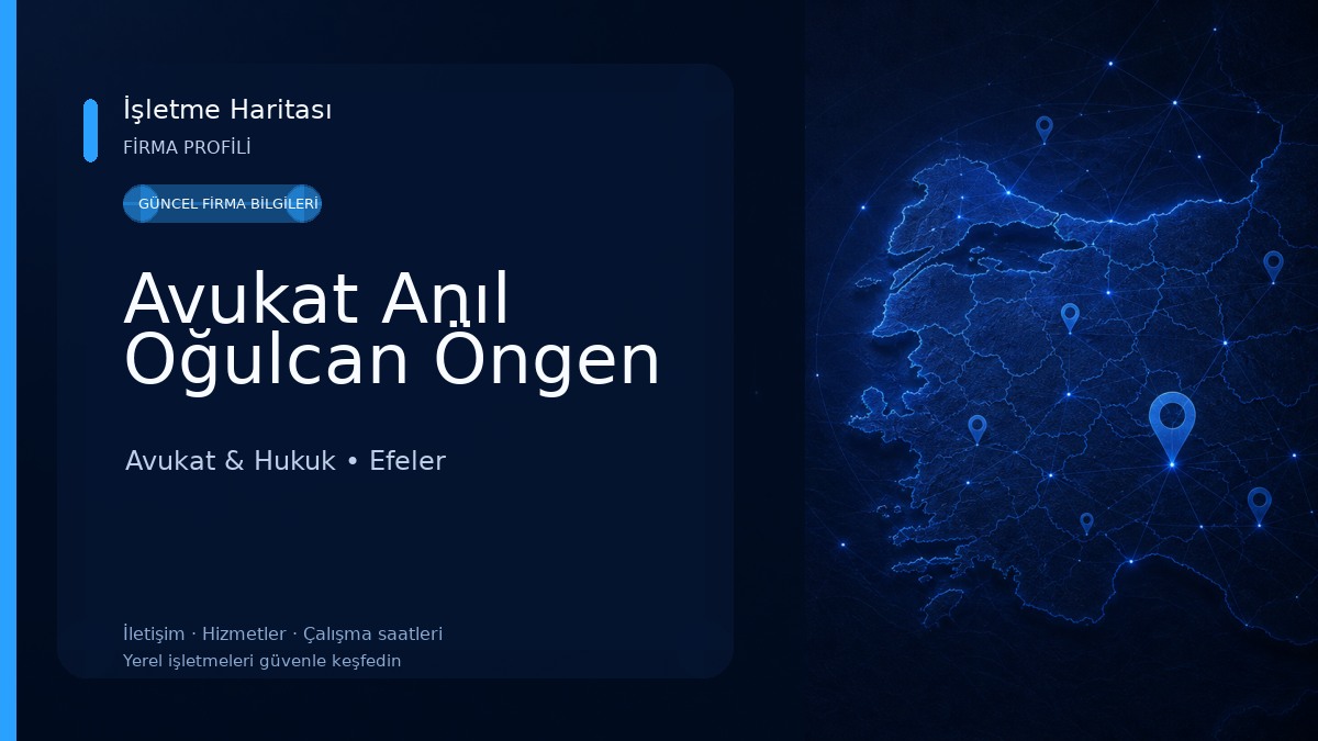 Avukat Anıl Oğulcan Öngen Avukat & Hukuk
