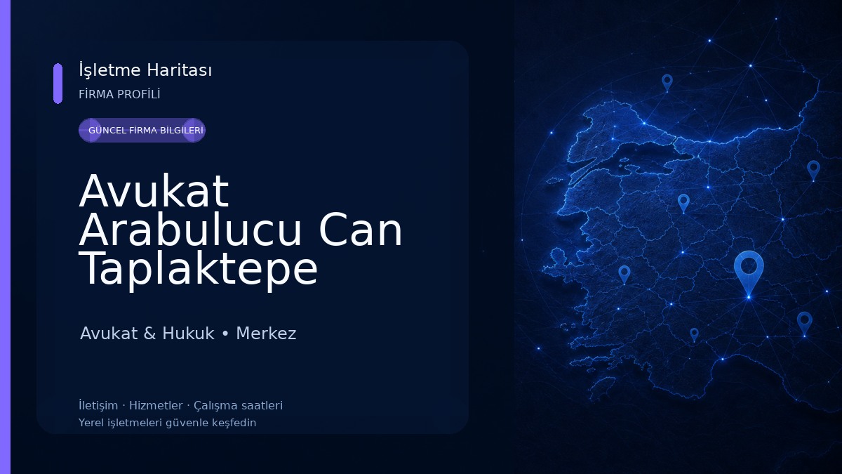 Avukat Arabulucu Can Taplaktepe