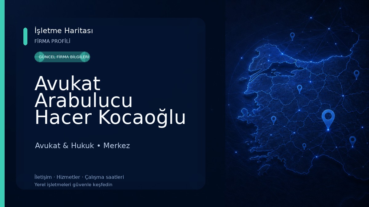 Avukat Arabulucu Hacer Kocaoğlu Bürosu 
