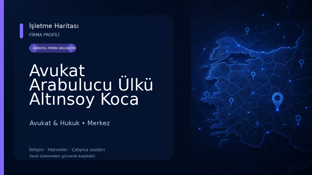 Avukat Arabulucu Ülkü Altınsoy Koca