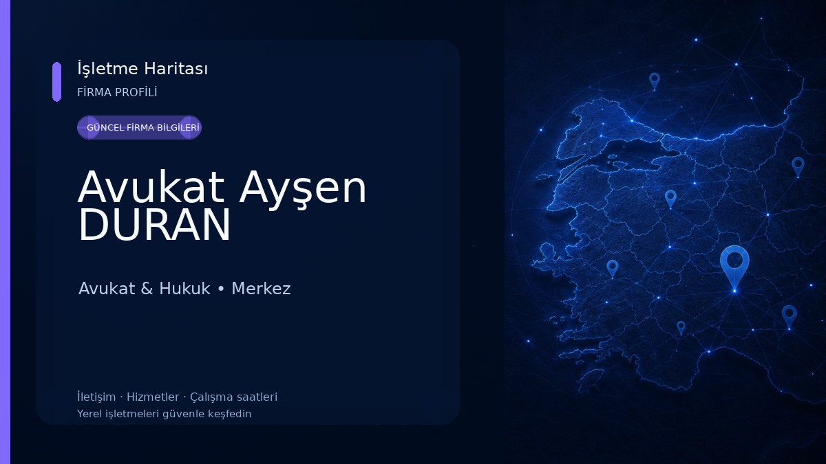Avukat Ayşen DURAN Avukat & Hukuk