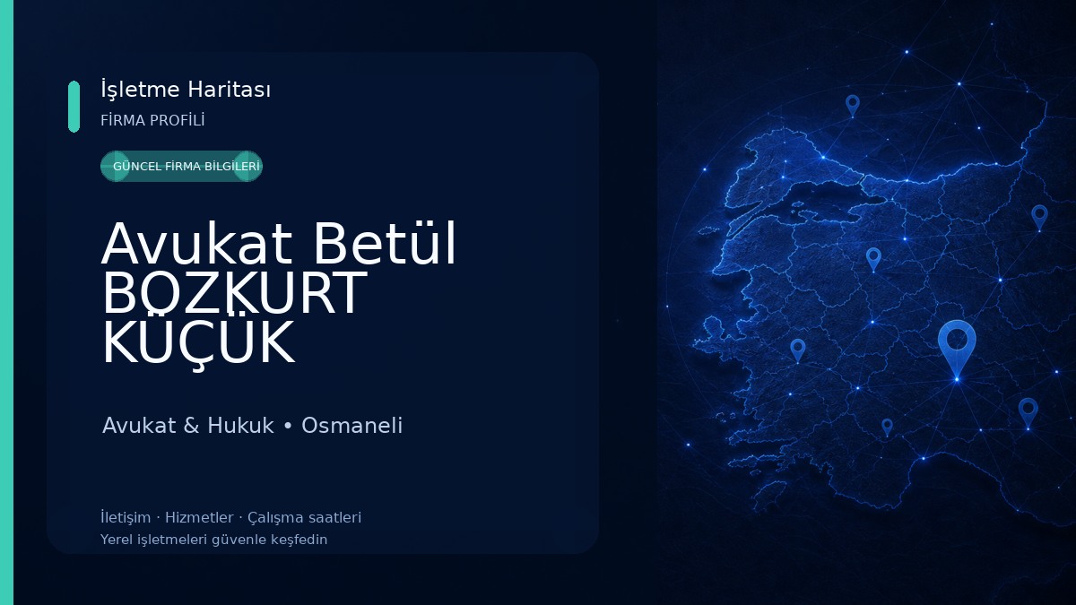 Avukat Betül BOZKURT KÜÇÜK Hukuk&Danışmanlık Avukat & Hukuk