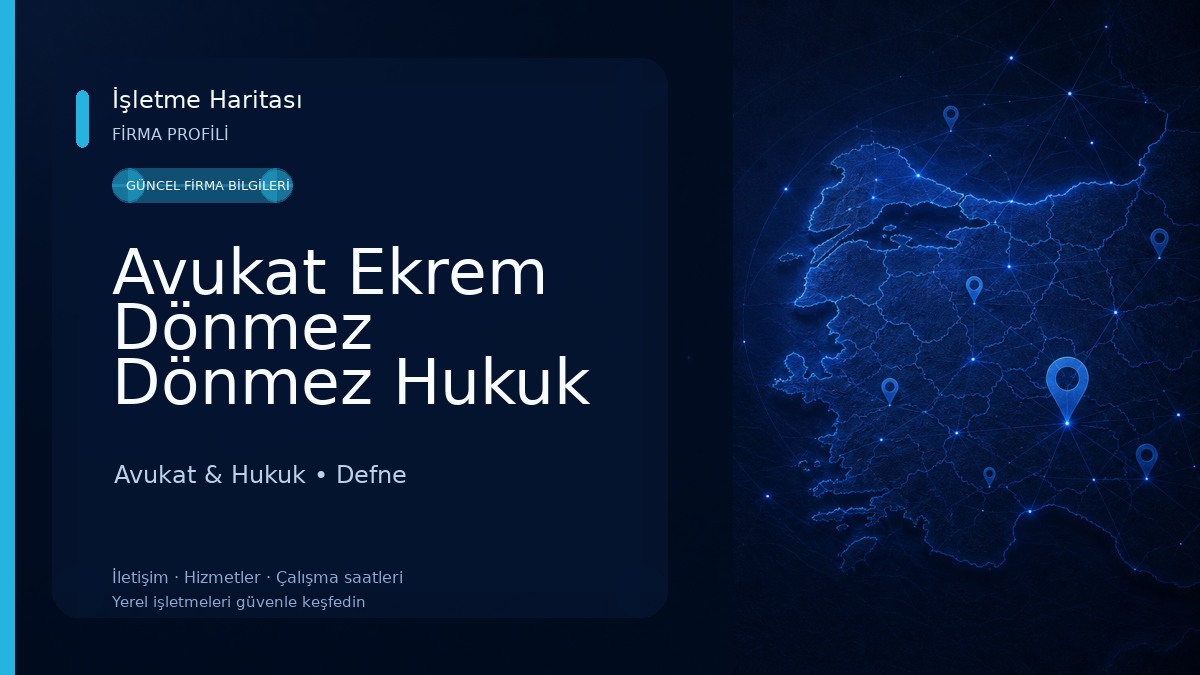 Avukat Ekrem Dönmez Dönmez Hukuk Bürosu Avukat & Hukuk