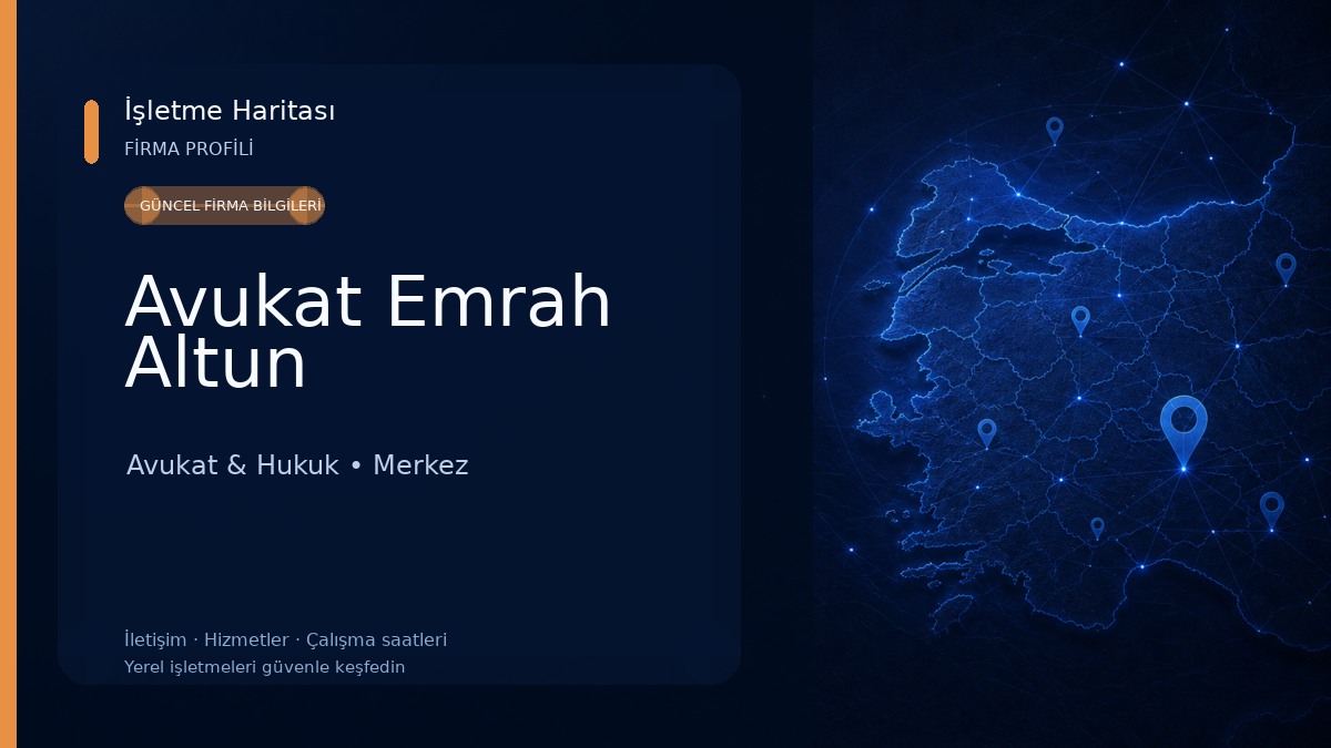 Avukat Emrah Altun Avukat & Hukuk