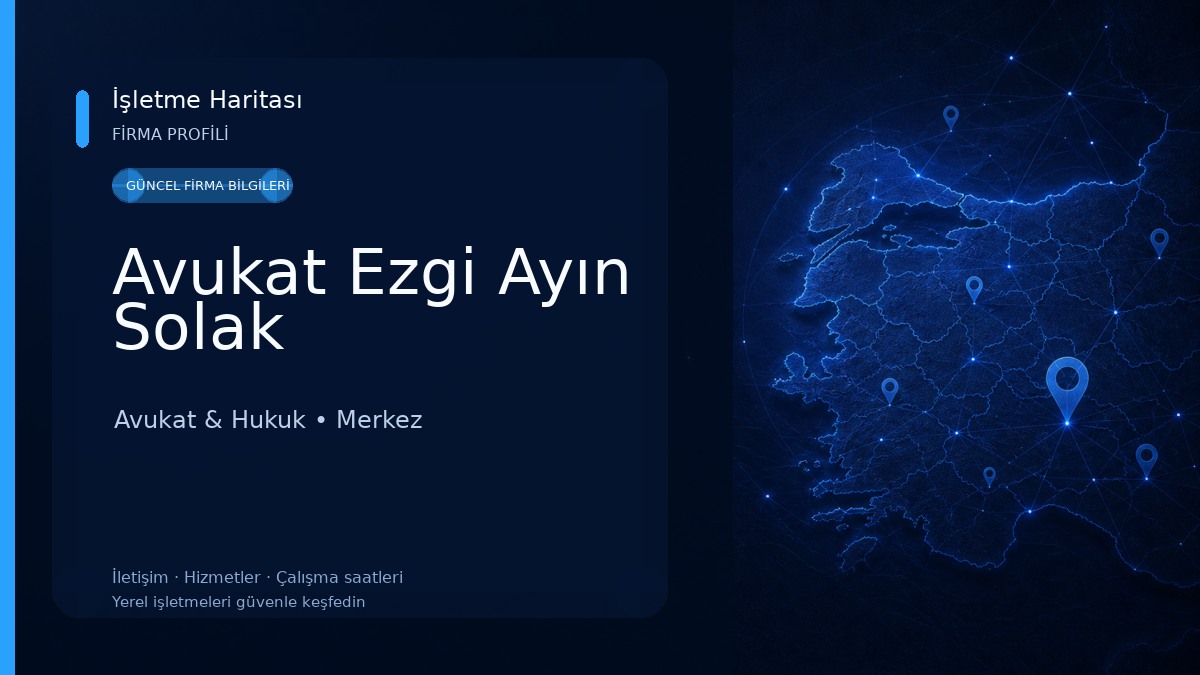 Avukat Ezgi Ayın Solak Avukat & Hukuk