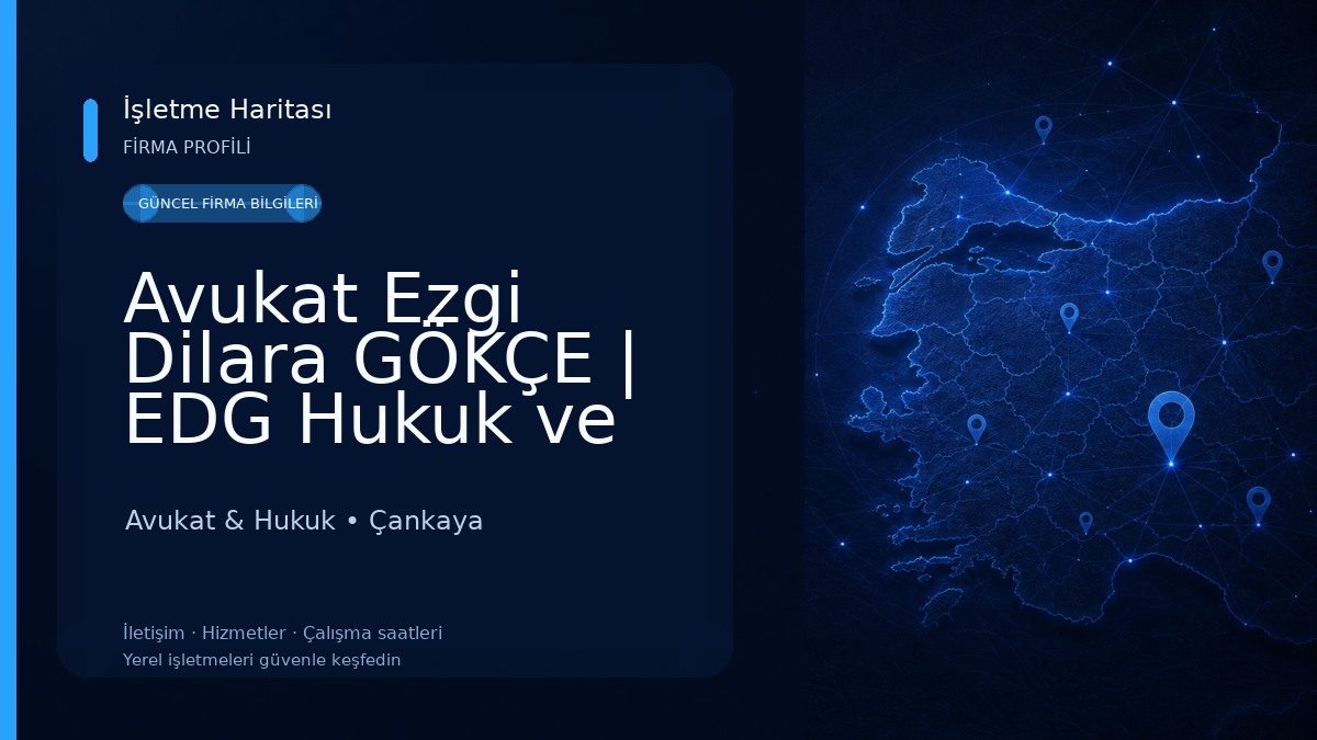 Avukat Ezgi Dilara GÖKÇE | EDG Hukuk ve Danışmanlık | Ankara Avukat