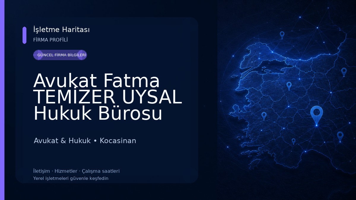 Avukat Fatma TEMİZER UYSAL Hukuk Bürosu