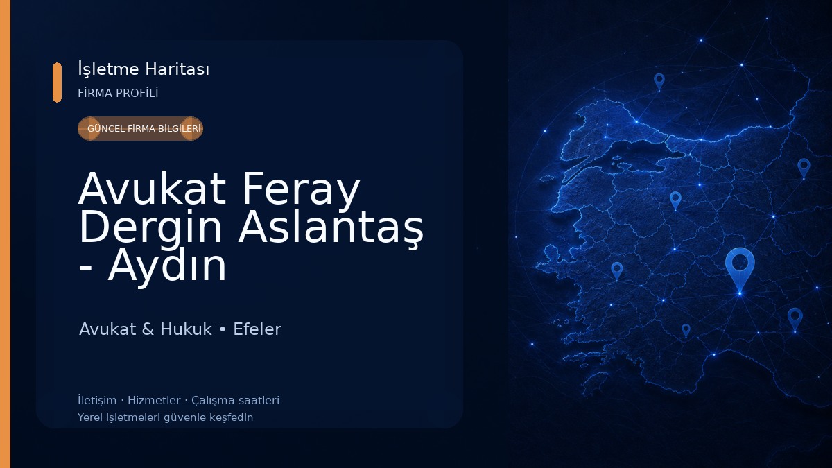 Avukat Feray Dergin Aslantaş - Aydın Boşanma Avukatı, Ceza Avukatı, İş Avukatı, İcra Avukatı, Tapu Avukatı, Miras Avukatı