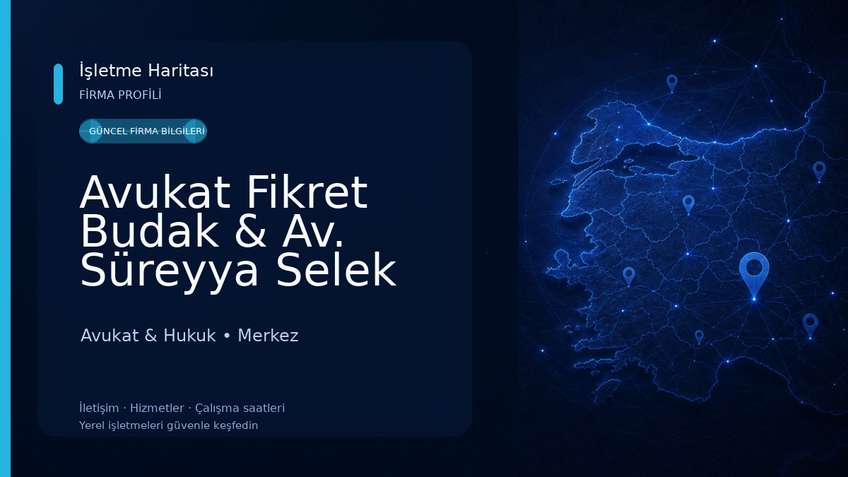 Avukat Fikret Budak & Av. Süreyya Selek Avukat & Hukuk