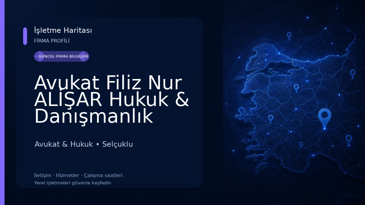 Avukat Filiz Nur ALİŞAR Hukuk & Danışmanlık Avukat & Hukuk