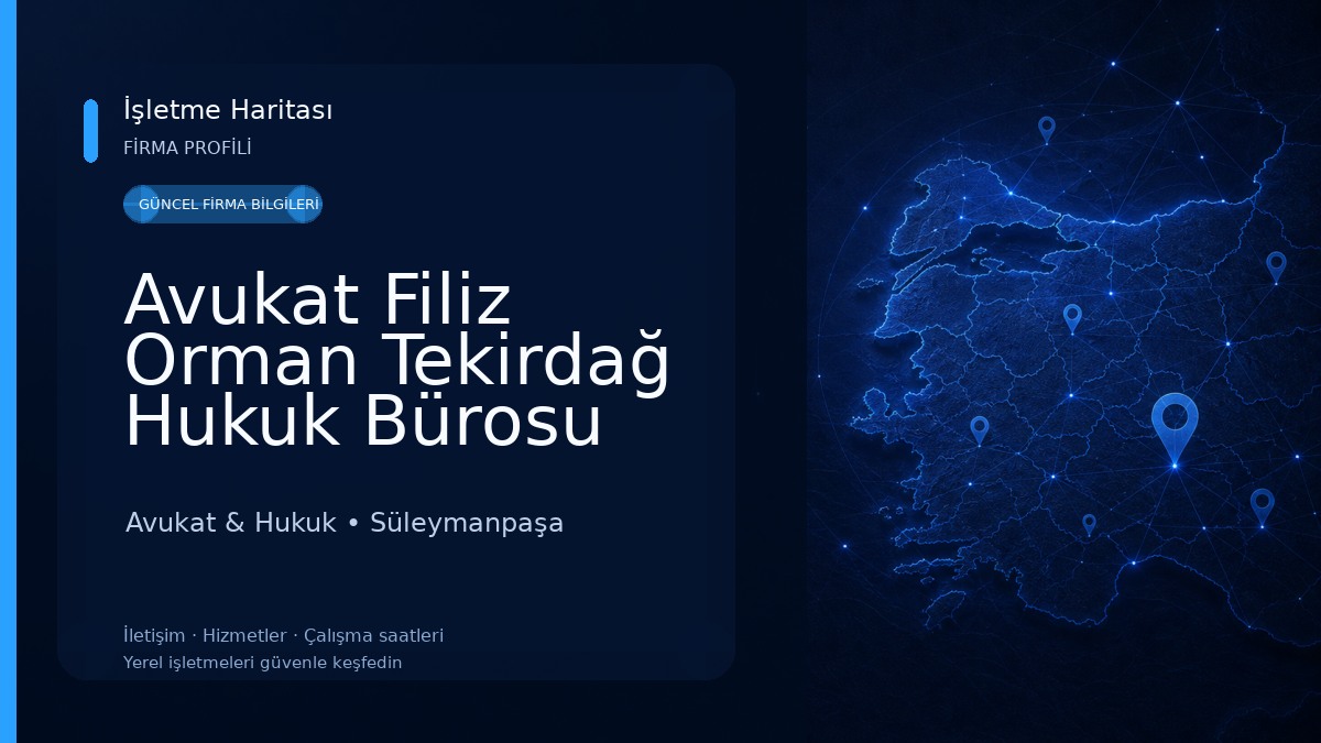 Avukat Filiz Orman Tekirdağ Hukuk Bürosu