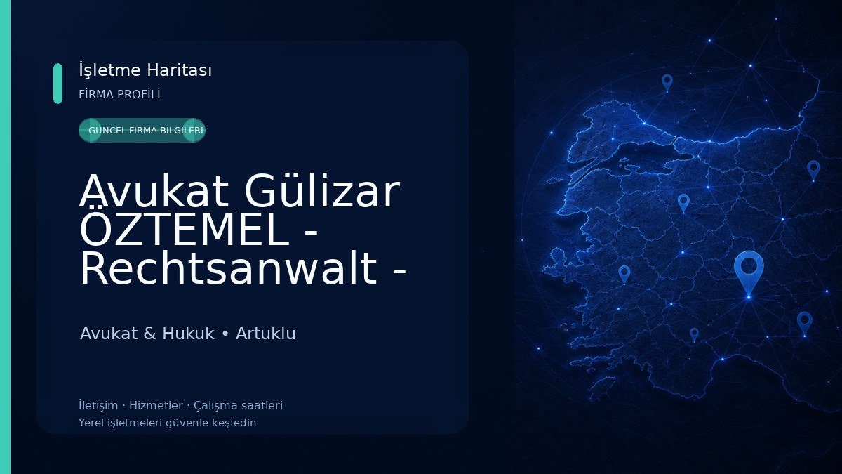 Avukat Gülizar ÖZTEMEL - Rechtsanwalt - Anwaltskanzlei Türkei