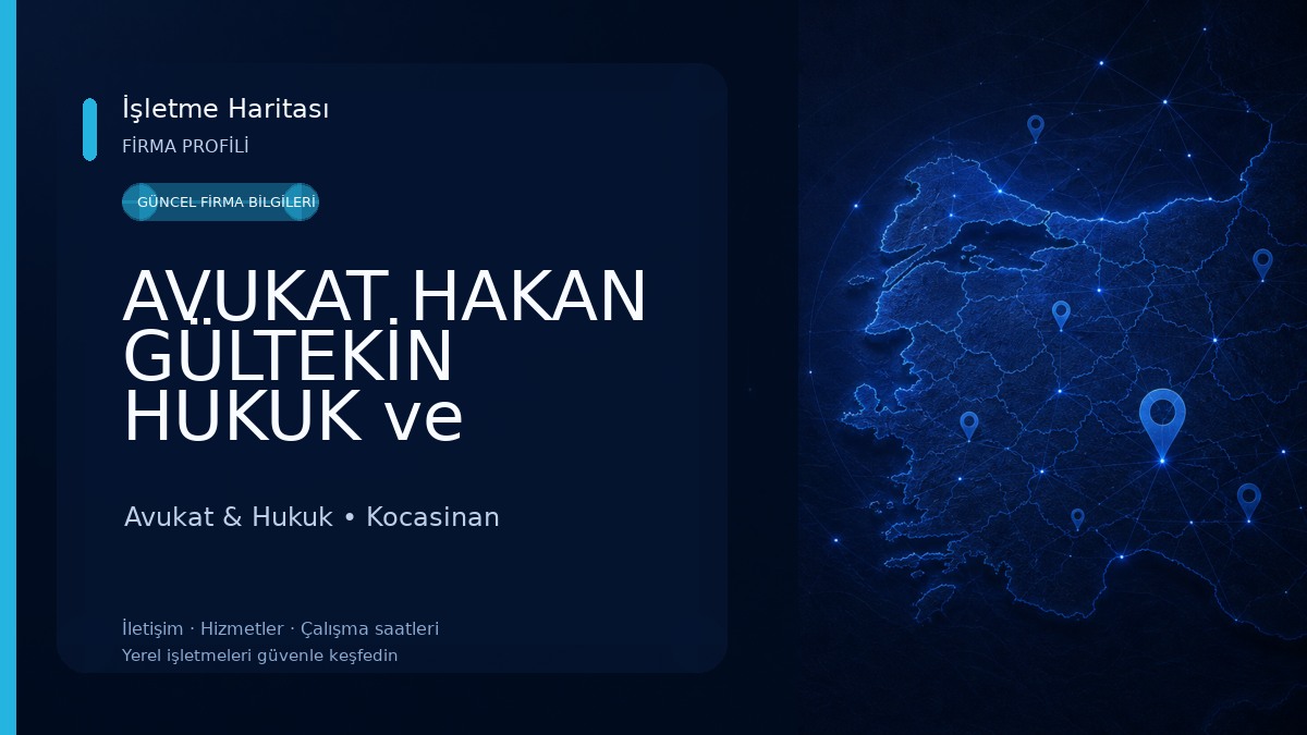 AVUKAT HAKAN GÜLTEKİN HUKUK ve DANIŞMANLIK BÜROSU - KAYSERİ