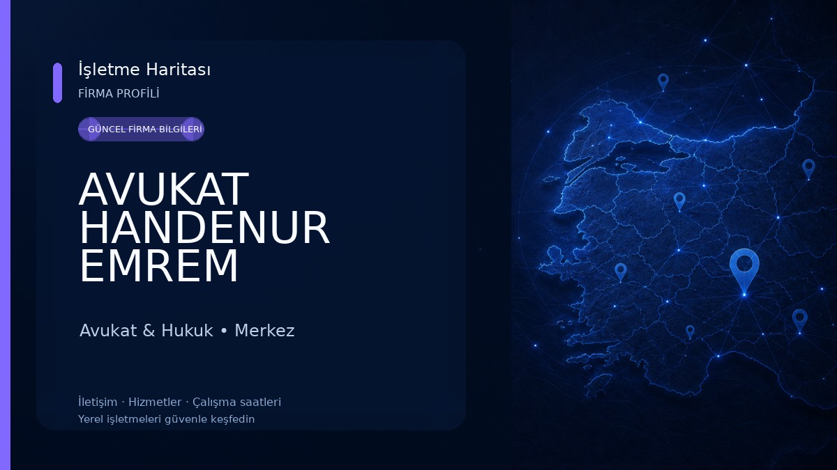 AVUKAT HANDENUR EMREM Avukat & Hukuk