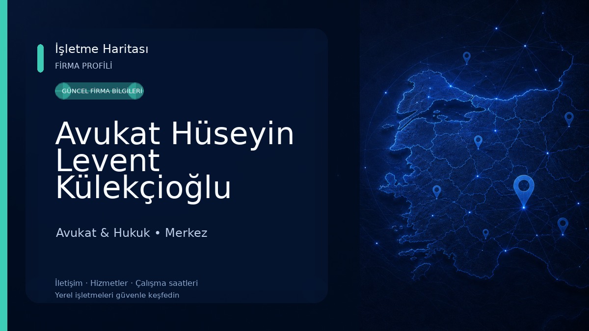 Avukat Hüseyin Levent Külekçioğlu Avukat & Hukuk