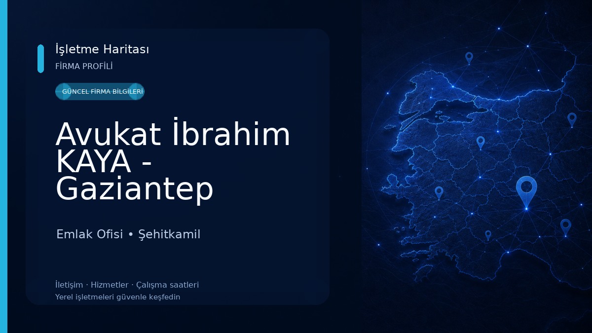 Avukat İbrahim KAYA - Gaziantep Avukat - Gaziantep Gayrimenkul Avukatı - Sigorta Avukatı - Miras Avukatı - Boşanma Avukatı