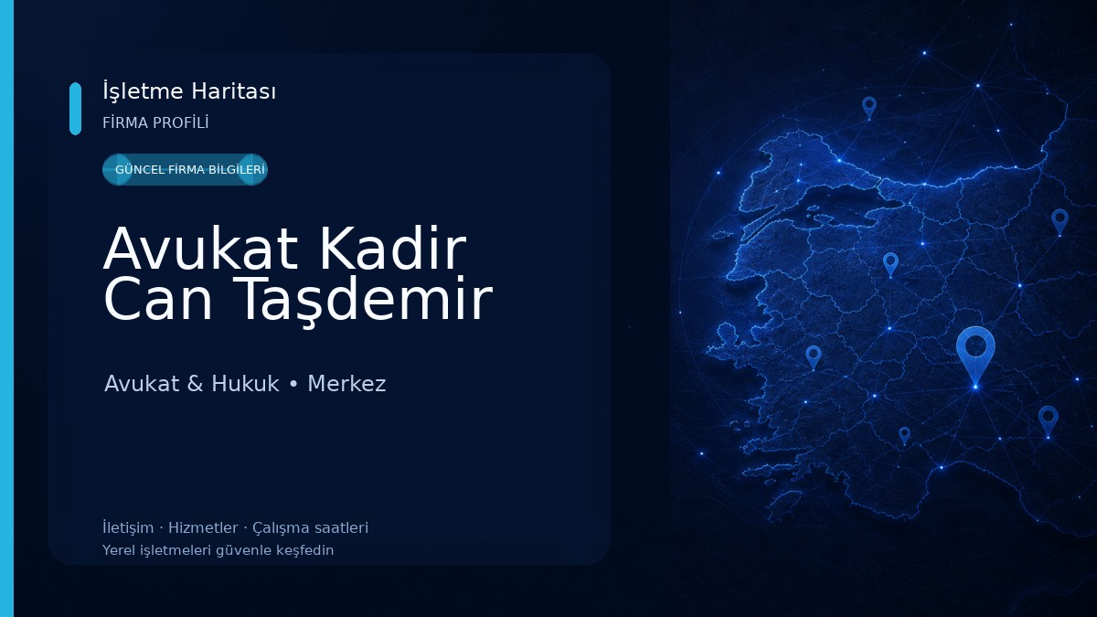 Avukat Kadir Can Taşdemir