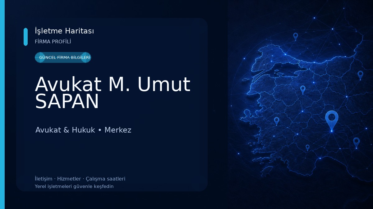 Avukat M. Umut SAPAN Avukat & Hukuk