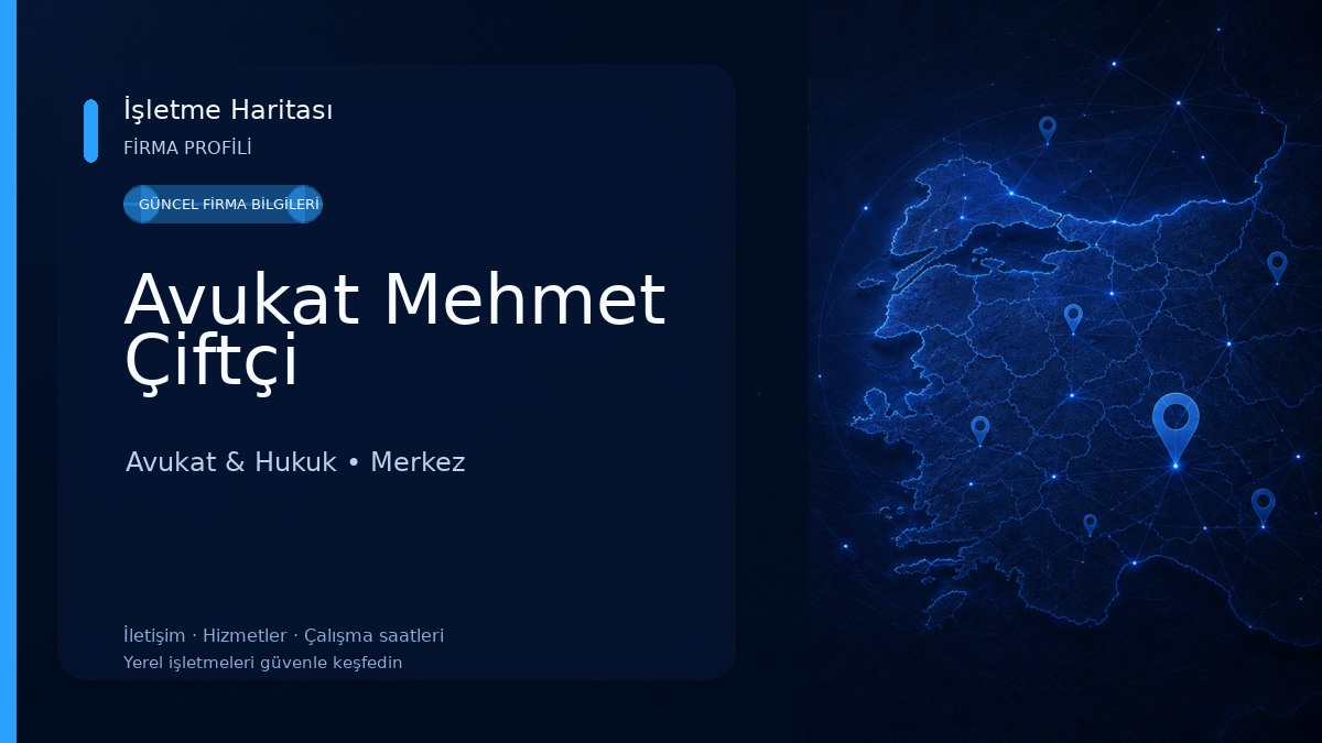 Avukat Mehmet Çiftçi