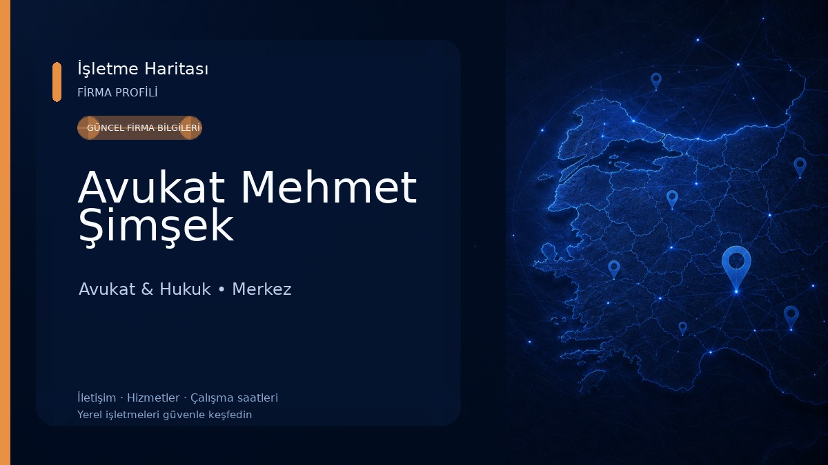 Avukat Mehmet Şimşek