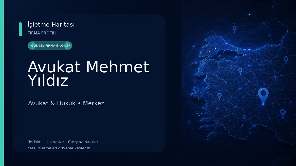 Avukat Mehmet Yıldız Avukat & Hukuk