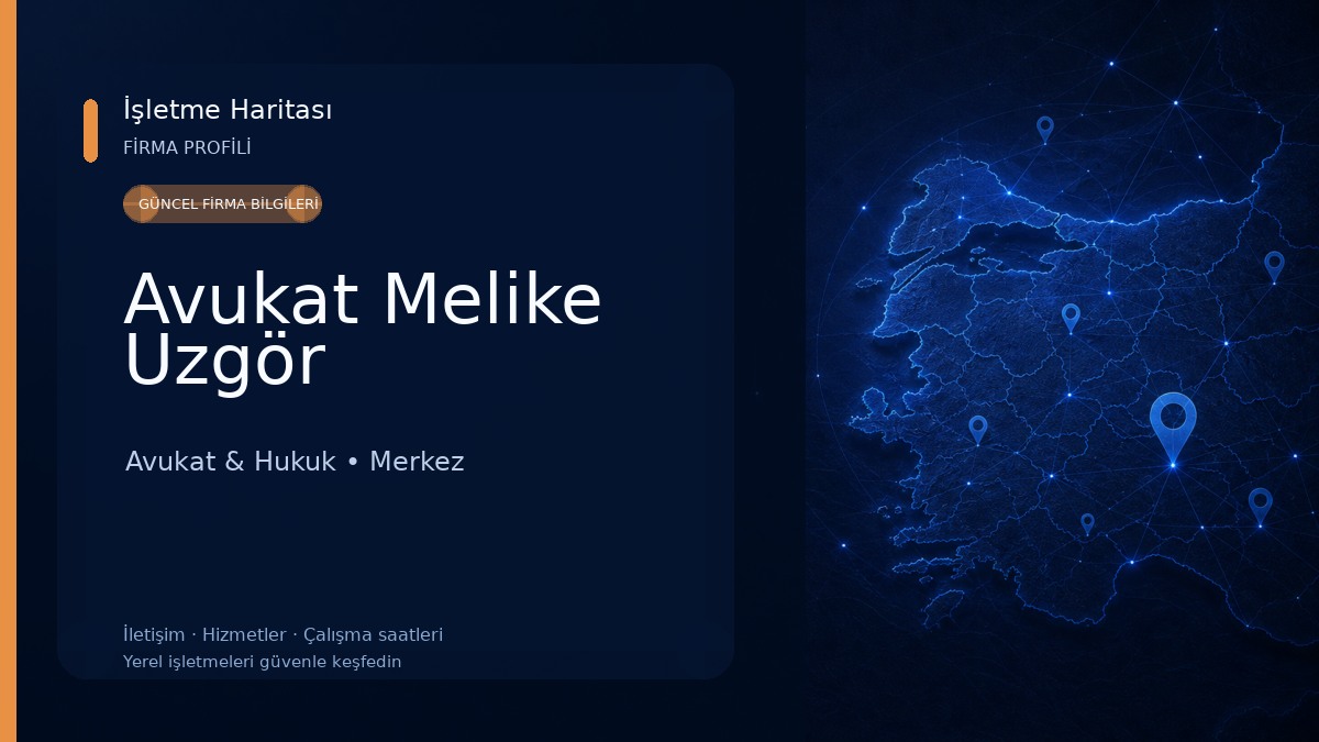 Avukat Melike Uzgör
