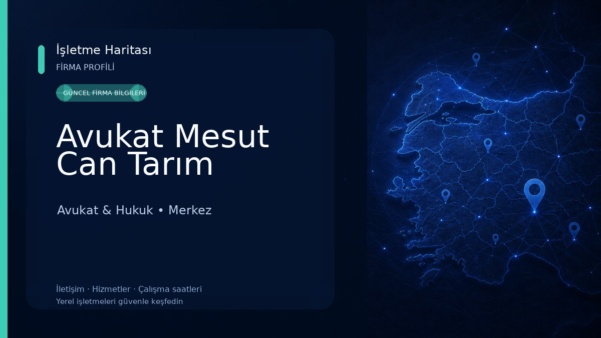 Avukat Mesut Can Tarım