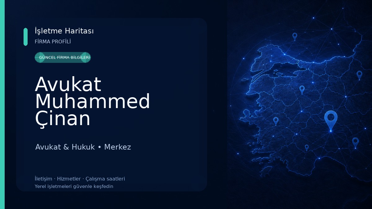 Avukat Muhammed Çinan Avukat & Hukuk