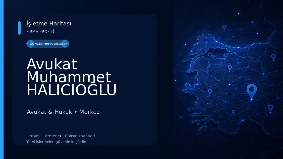 Avukat Muhammet HALICIOĞLU