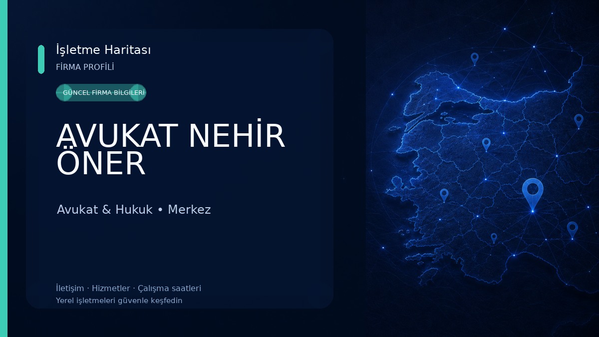 AVUKAT NEHİR ÖNER Avukat & Hukuk
