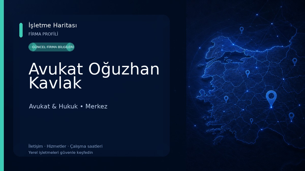 Avukat Oğuzhan Kavlak Avukat & Hukuk