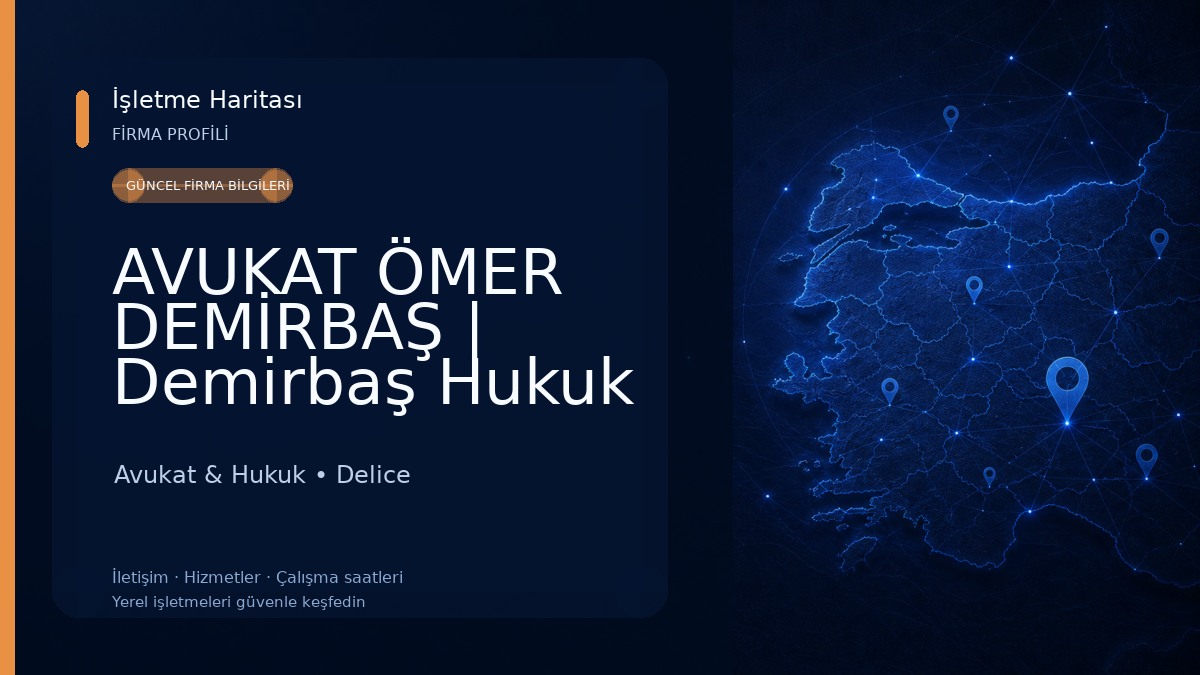 AVUKAT ÖMER DEMİRBAŞ | Demirbaş Hukuk & Danışmanlık