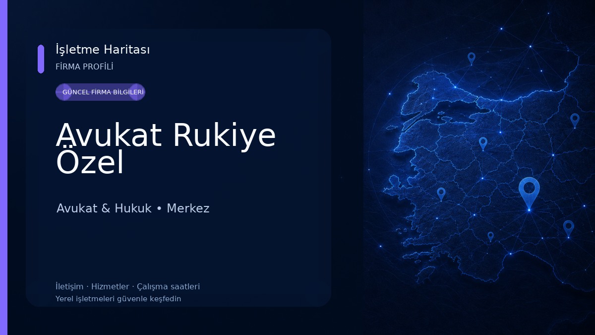 Avukat Rukiye Özel