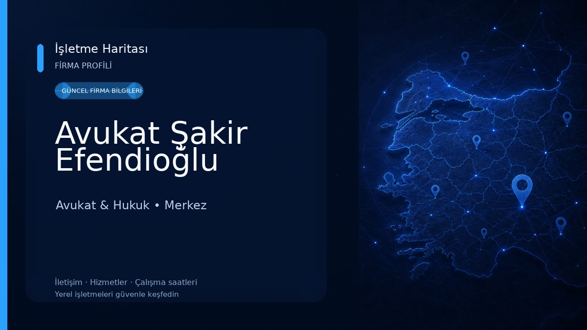 Avukat Şakir Efendioğlu Avukat & Hukuk