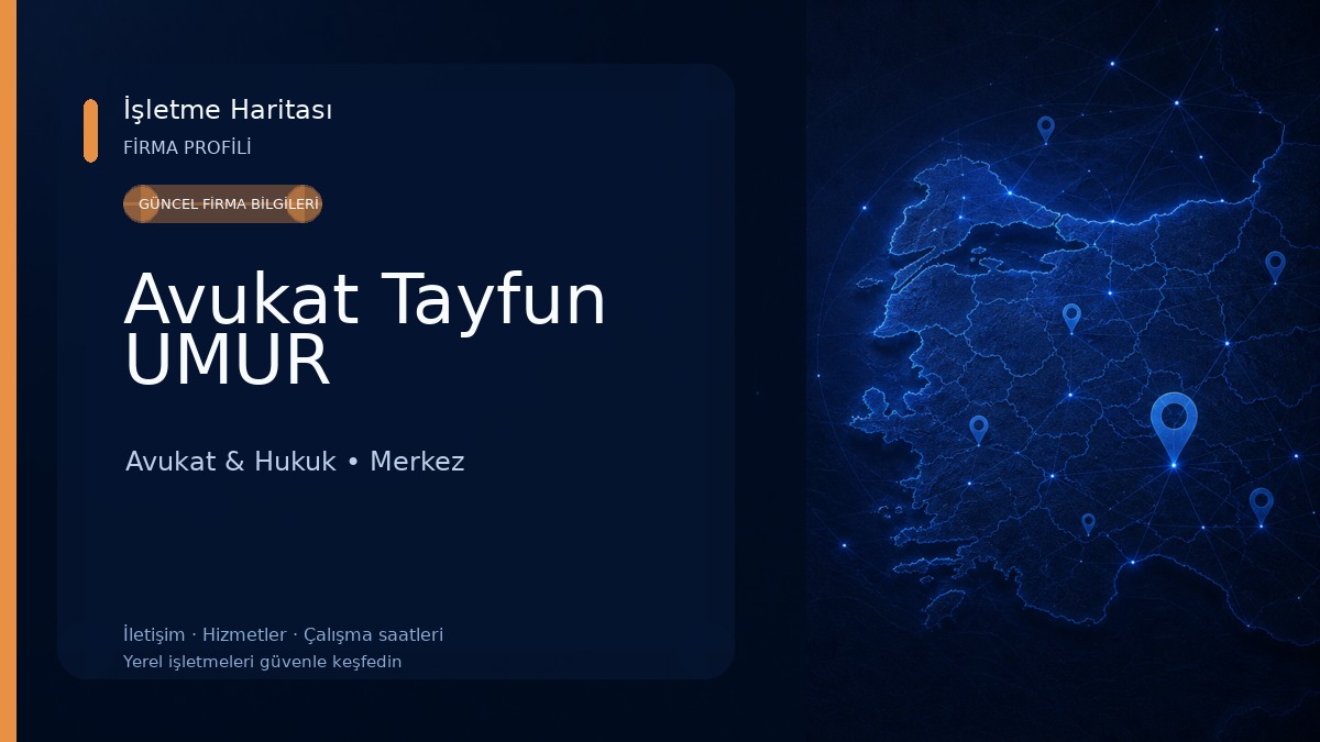 Avukat Tayfun UMUR Avukat & Hukuk