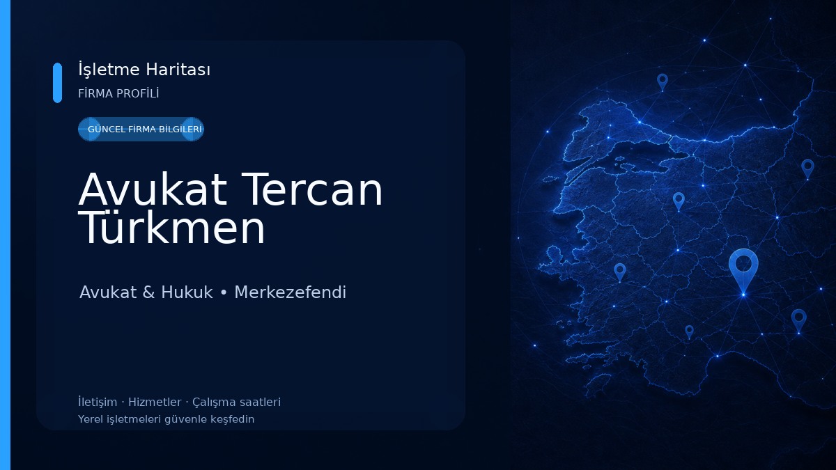 Avukat Tercan Türkmen Avukat & Hukuk