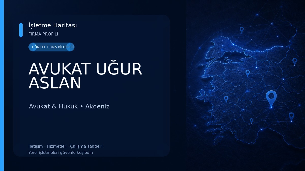 AVUKAT UĞUR ASLAN Avukat & Hukuk