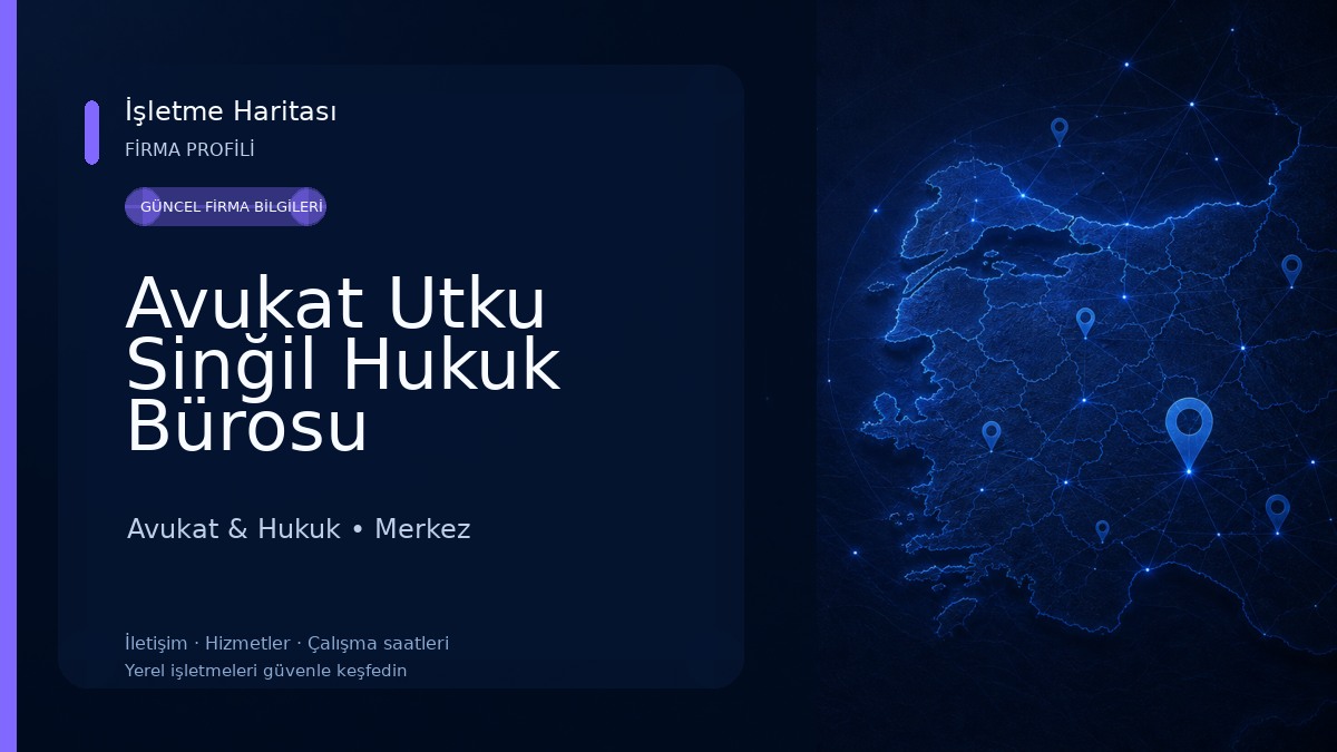 Avukat Utku Sinğil Hukuk Bürosu