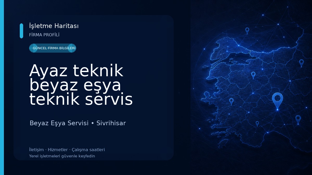 Ayaz teknik beyaz eşya teknik servis Beyaz Eşya Servisi