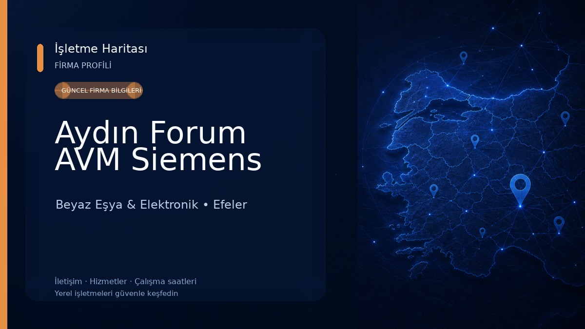 Aydın Forum AVM Siemens Beyaz Eşya & Elektronik