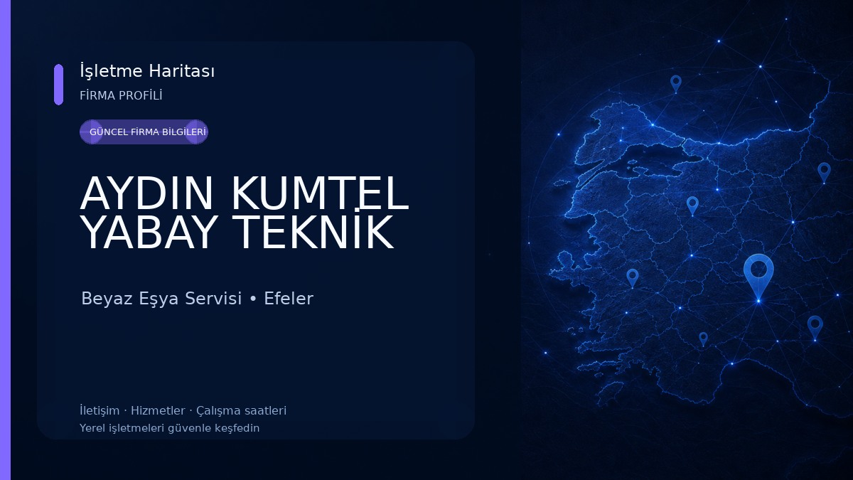 AYDIN KUMTEL YABAY TEKNİK Beyaz Eşya Servisi