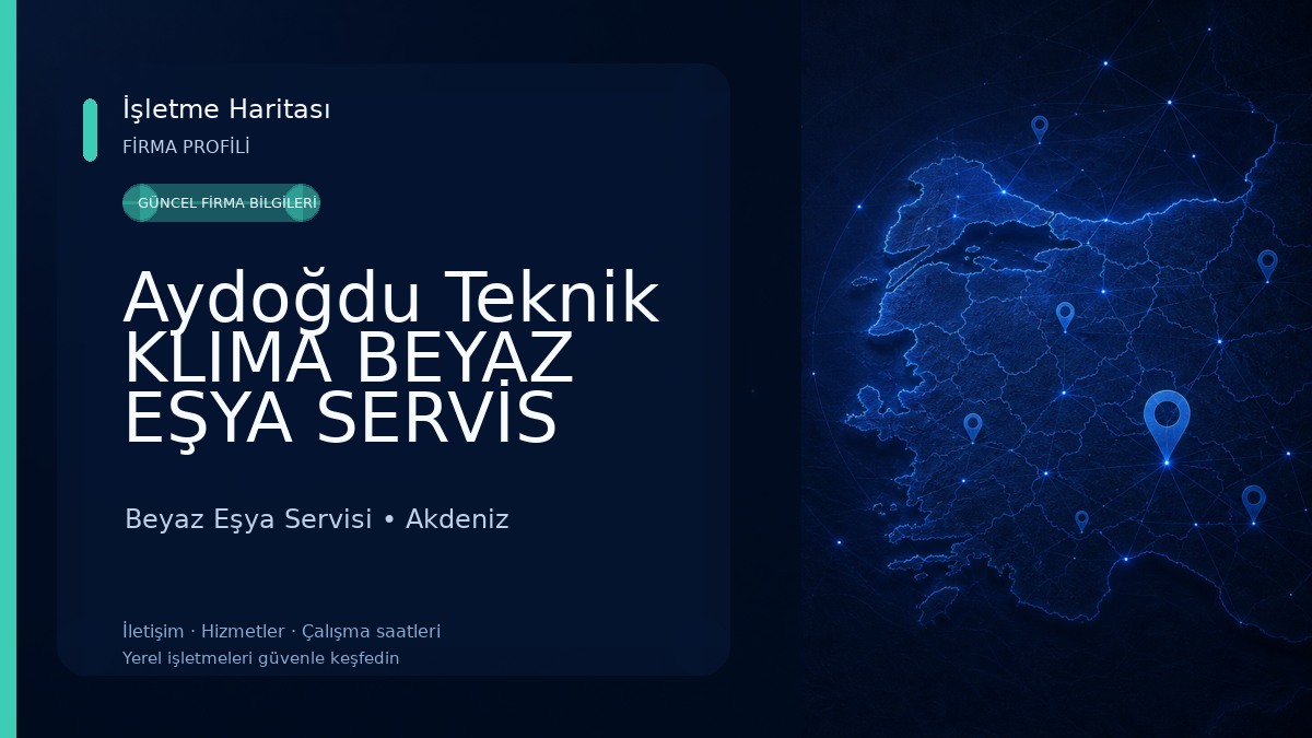 Aydoğdu Teknik KLIMA BEYAZ EŞYA SERVİS Beyaz Eşya Servisi