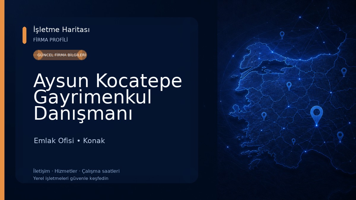 Aysun Kocatepe Gayrimenkul Danışmanı Emlak Ofisi