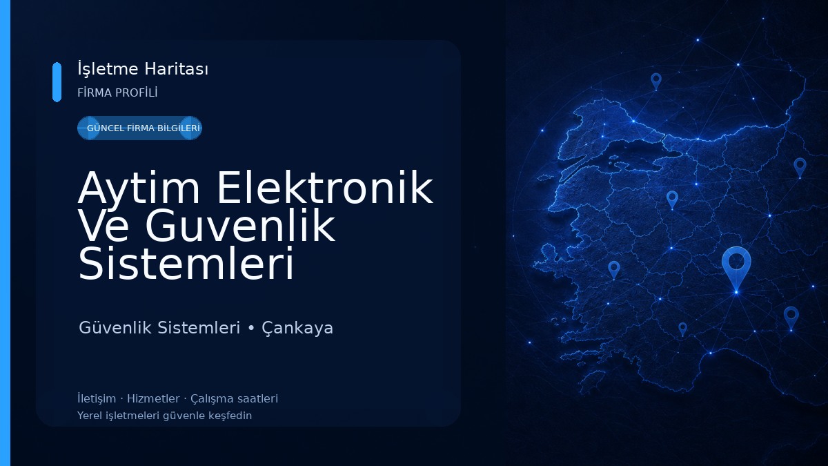 Aytim Elektronik Ve Guvenlik Sistemleri 