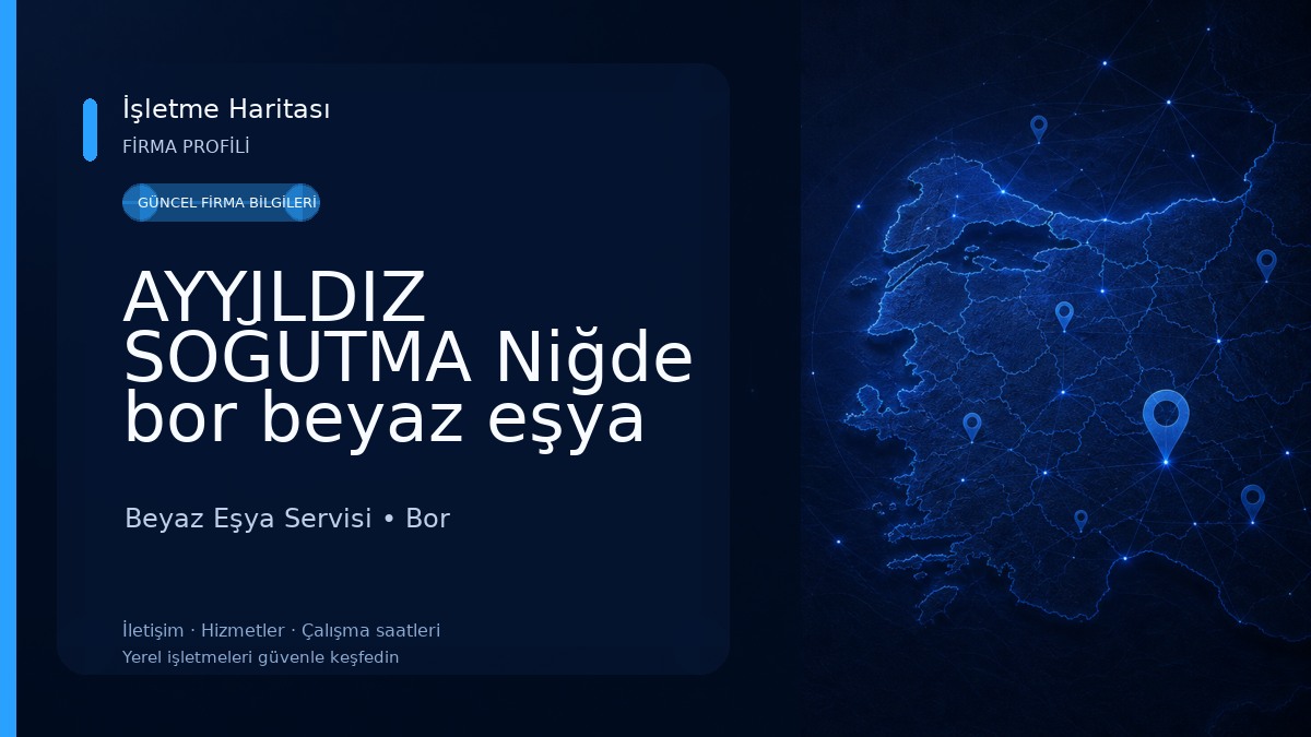AYYILDIZ SOĞUTMA Niğde bor beyaz eşya tamir bakım yetkili servis Beyaz Eşya Servisi