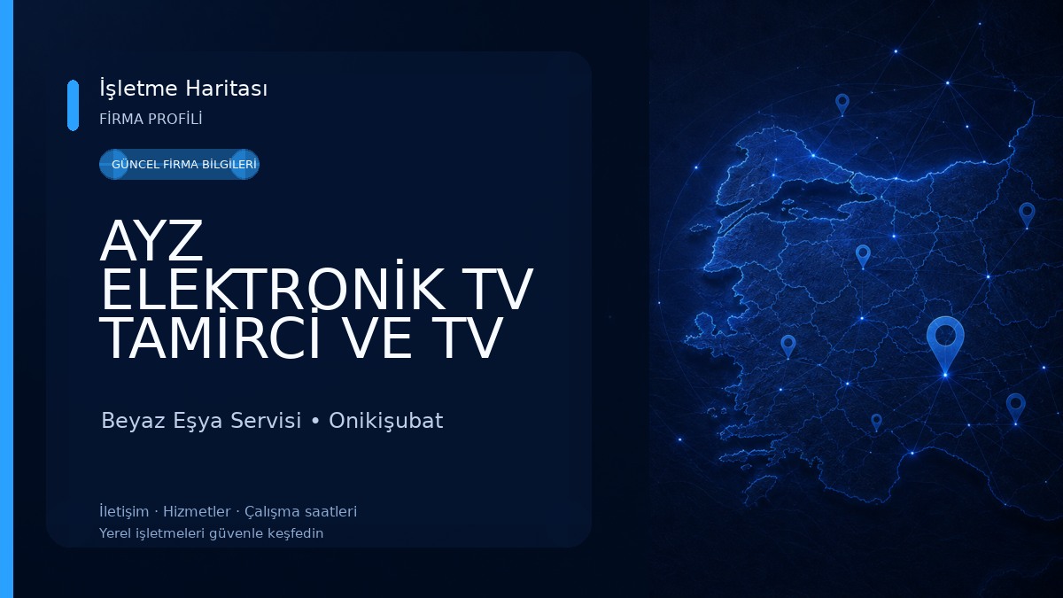 AYZ ELEKTRONİK TV TAMİRCİ VE TV ALIM SATIM İKİNCİ EL EŞYA ALIM SATIMI 