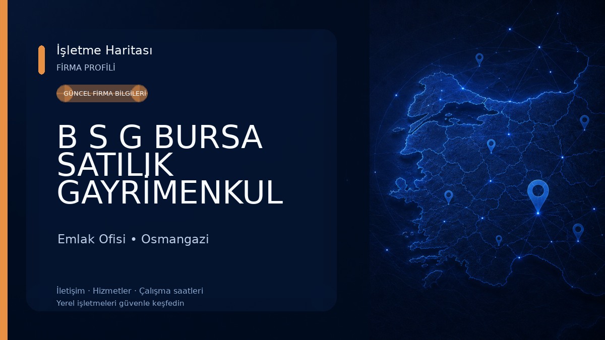 B S G BURSA SATILIK GAYRİMENKUL